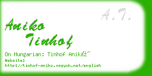 aniko tinhof business card